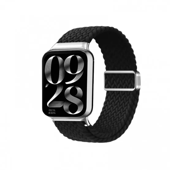 INF Xiaomi Smart Band flätad rem i obsidian svart nylon Redmi Watch5 Active