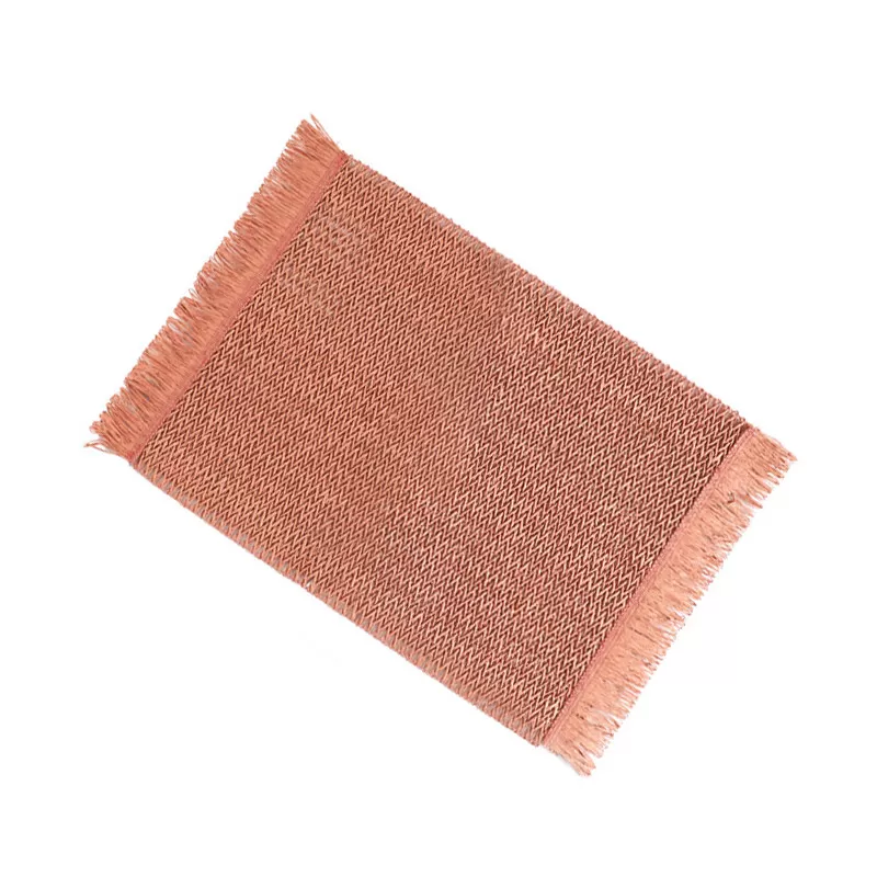 INF Set med 6 bordsunderlägg, 30x45 cm, eleganta vävda vinylbordsunderlägg Rosa