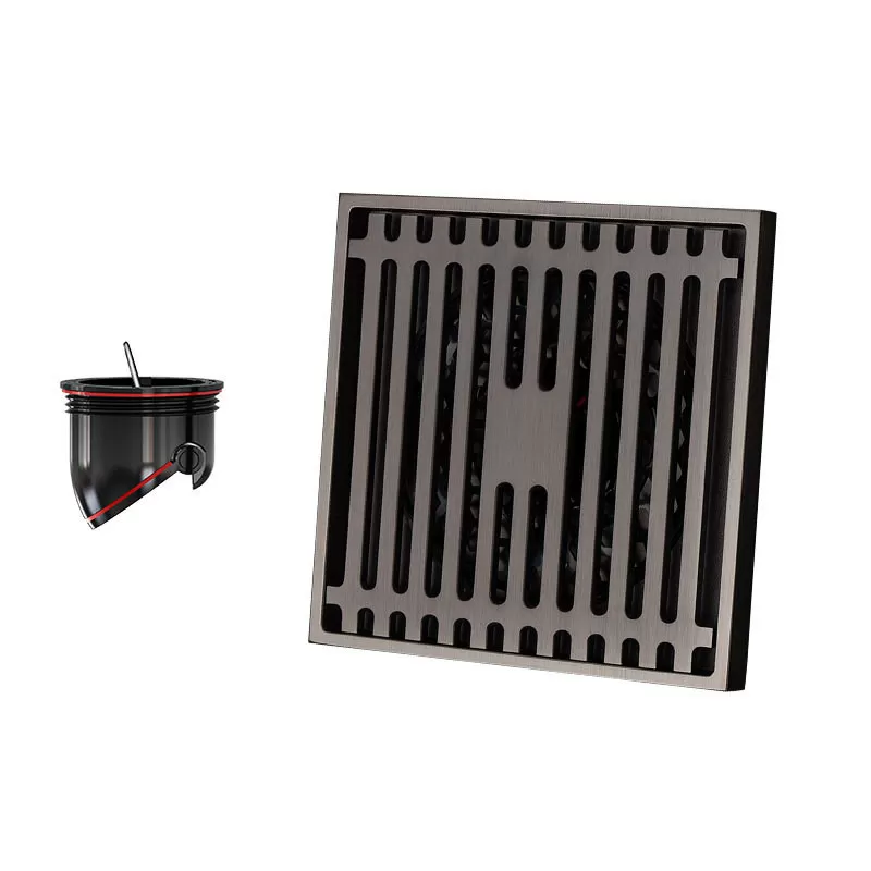 INF Gun Grey Duschbrunn 10x10 cm - Elegant Badrumsbrunn