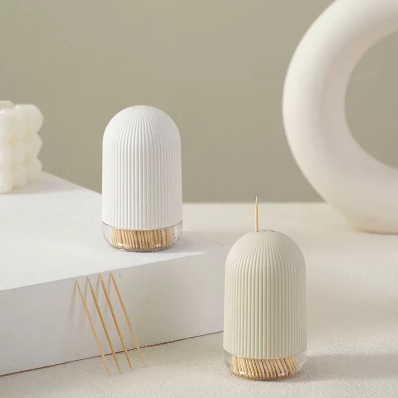 INF Modern Tandpetare Hållare Stilren & Bekväm Förvaring Beige