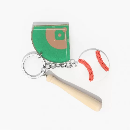 INF Akryl Baseboll Nyckelring Set - Snygg Bil & Nyckelaccessoar Modell 7