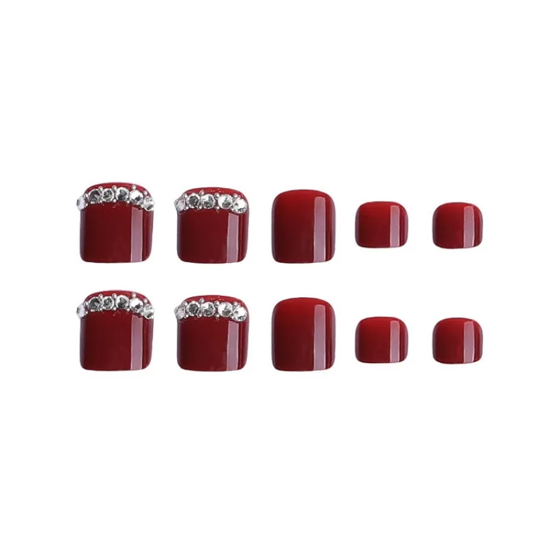 INF Tånagellappar med strass - Enkel applicering