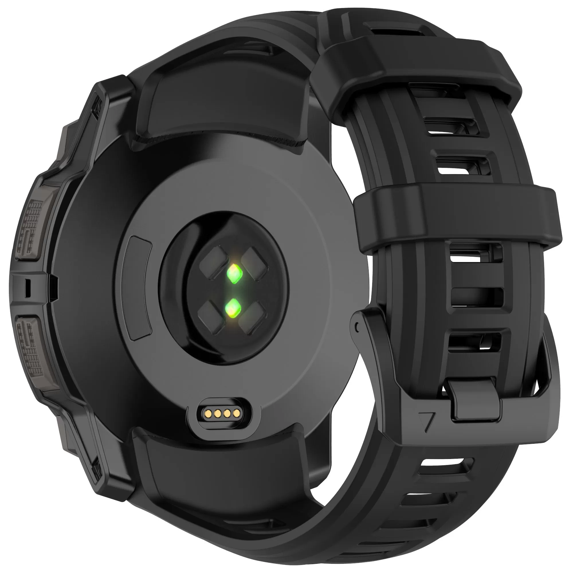 INF Premium Silikon Garmin Instinct 3 Armband för 45mm - Svart