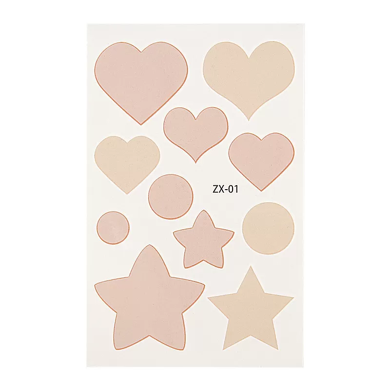 INF Oregelbundna täckplåster, 10-pack – Perfekt för att dölja tatueringar, födelsemärken och ärr C