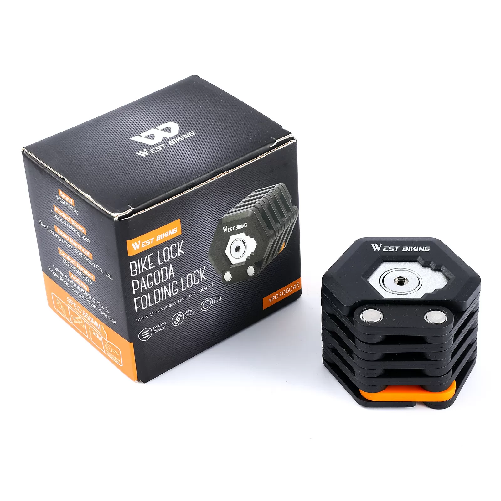 INF Kraftigt Stöldskydd Cykellås - 85cm Säkert Kedjelås