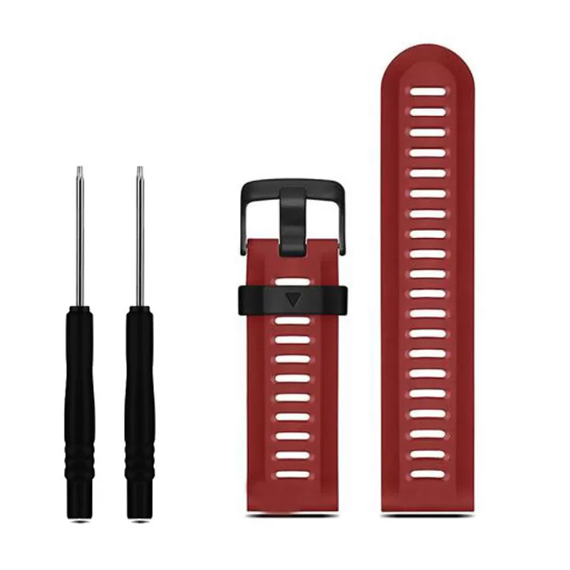 INF Armband för Garmin Fenix 3 HR/6X GPS/5X Sapphire/Descent MK1 Röd