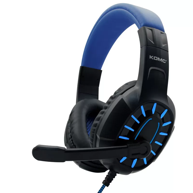 INF Trådbundet Gaming Headset med Mikrofon - Svart och Blå