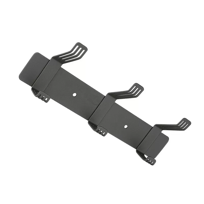 INF Kraftig väggkrok - 3 trippelklädkrokar i rostfritt stål Grå