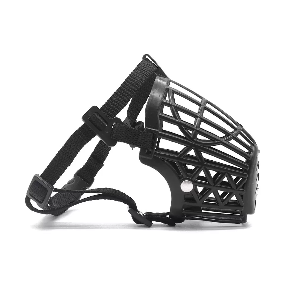 INF Svart Hundmunkorg - Storlek 3 (5-7,5 kg) - Anti-Bett & Andningsbar