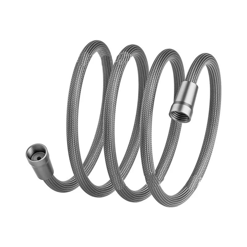 INF 2 Meter Ljusgrå Nylon Anti-Explosions Duschslang
