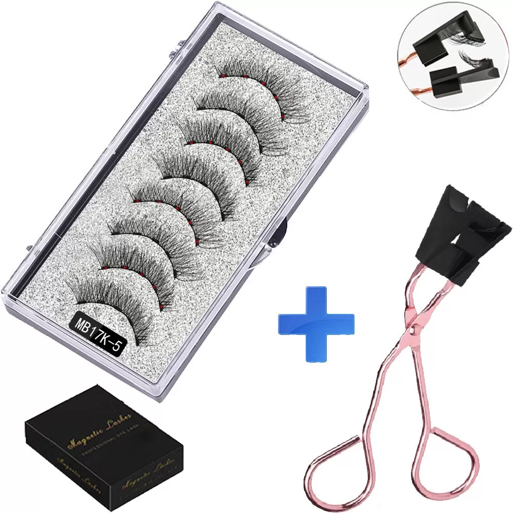 INF Magnetiska ögonfransar 8 stycken 2 par MB17K-5 - Enkel applicering