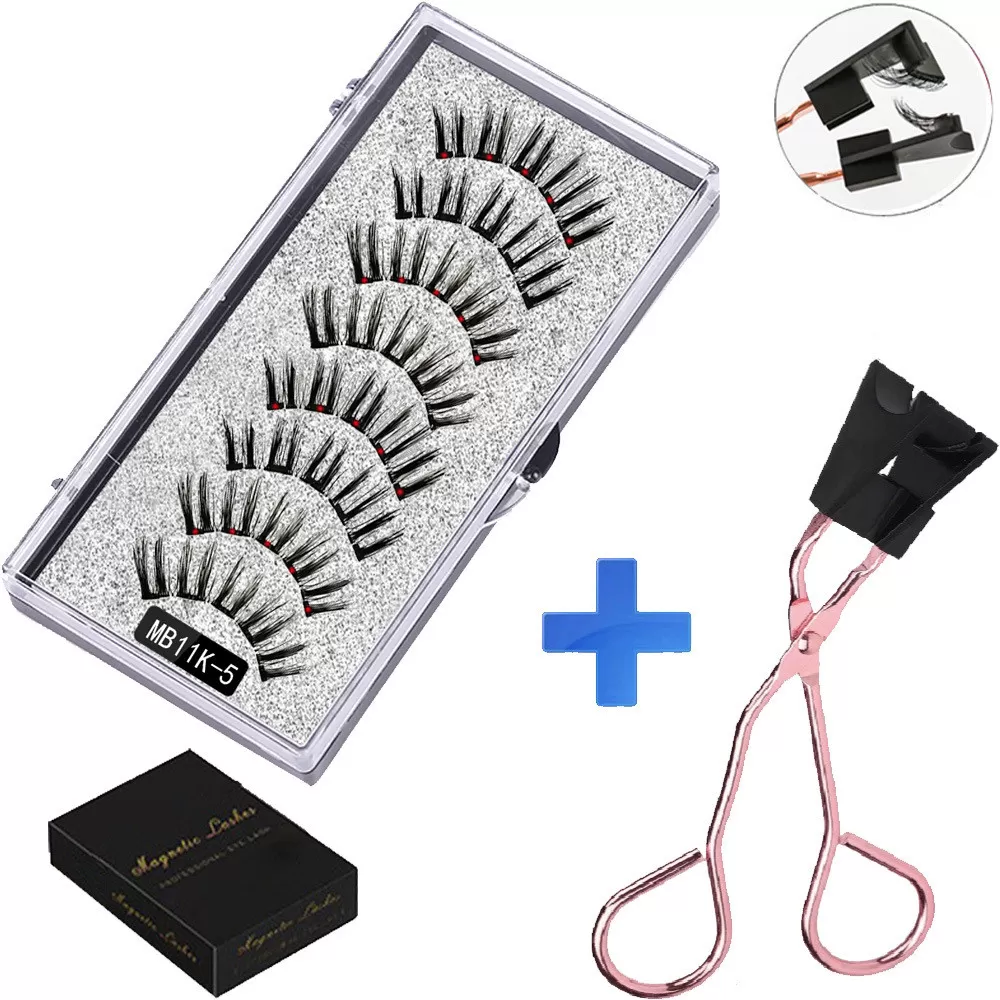 INF Magnetiska ögonfransar 8 stycken 2 par MB11K-5 - Enkel applicering