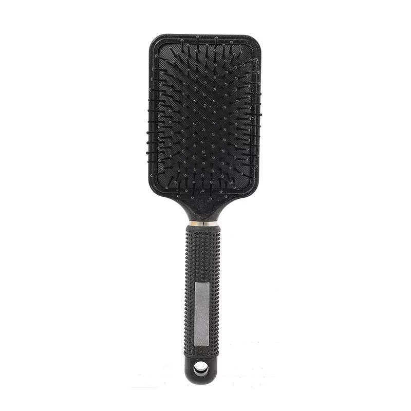 INF Stor Paddel Luftkudde Hårborste för Utrassling & Styling Svart