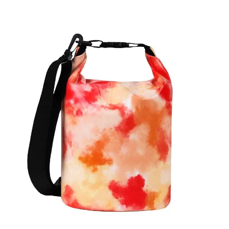 INF Vattentät Väska Röd Gul Molnmönster 2L - Håll Utrustningen Torr