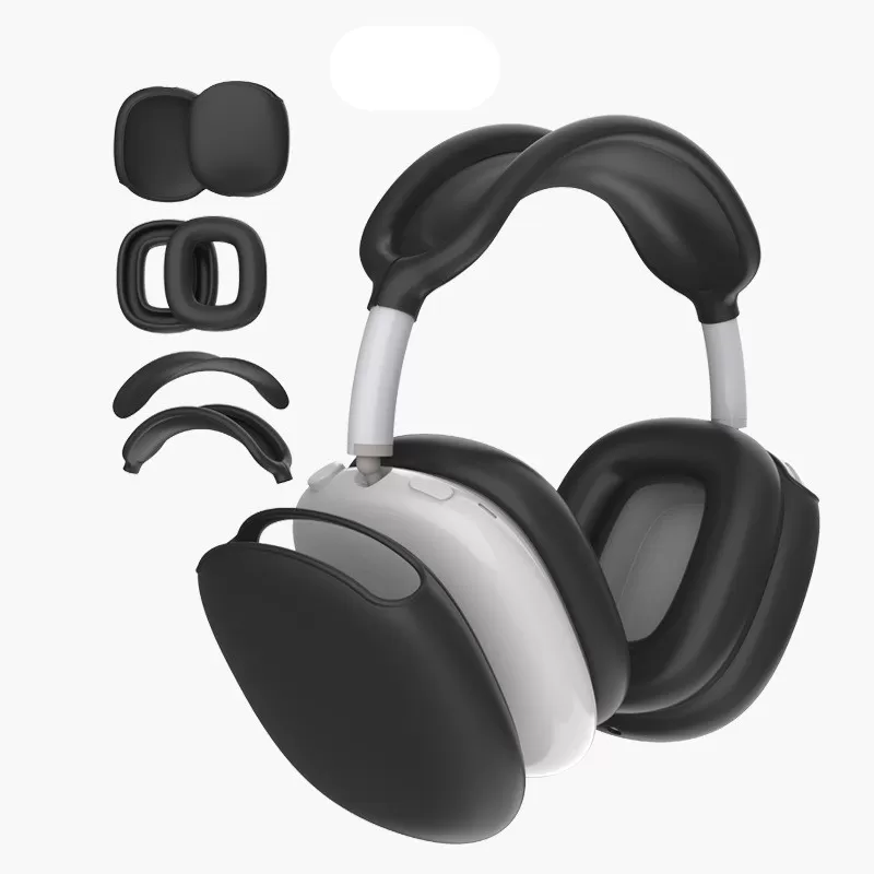 INF 4-delat Skyddsfodral i Silikon för AirPods Max Svart