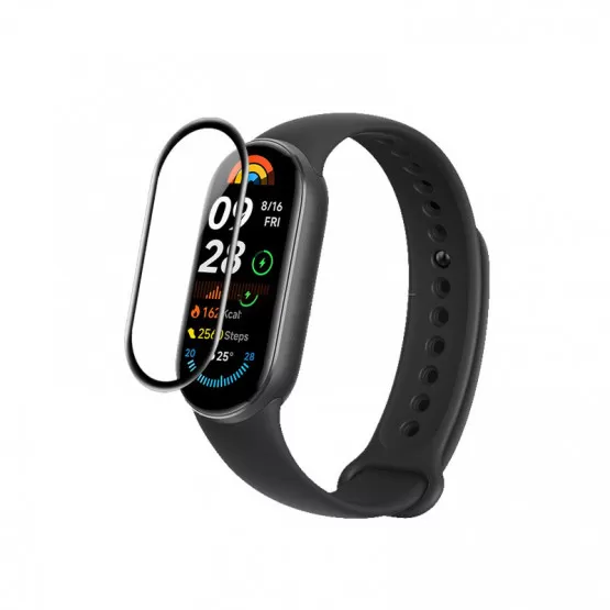 INF Xiaomi Band 9 skärmskydd, 2-pack 3D böjd mjuk film