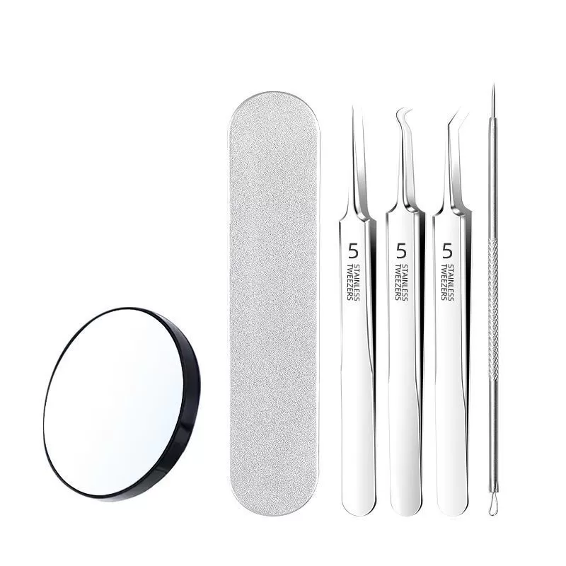 INF Blackhead Remover Tool Kit med fodral och förstoringsglas
