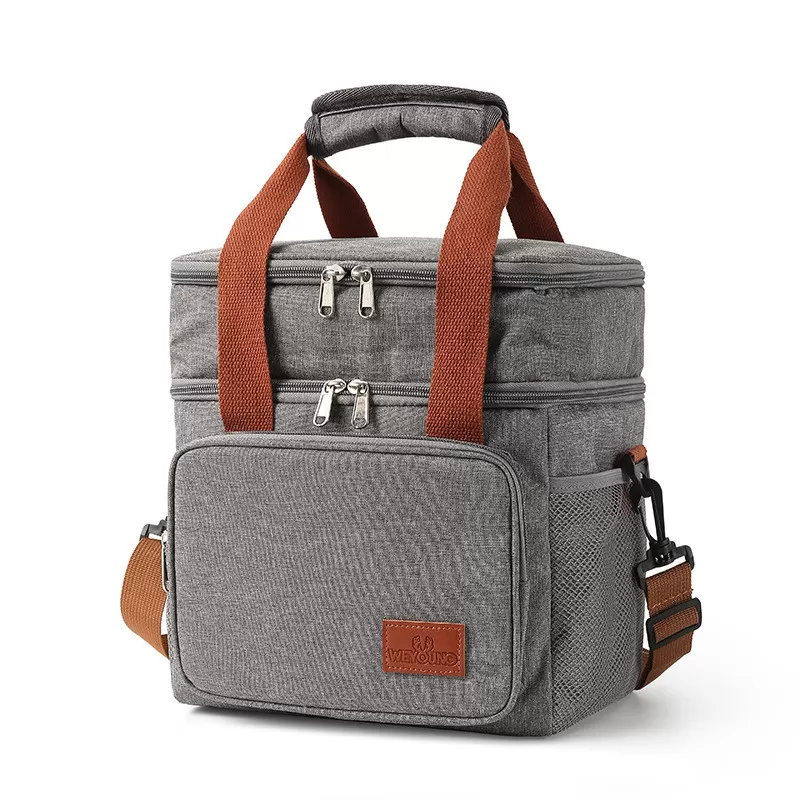 INF Isolerad kylväska för lunch och picknick Grå