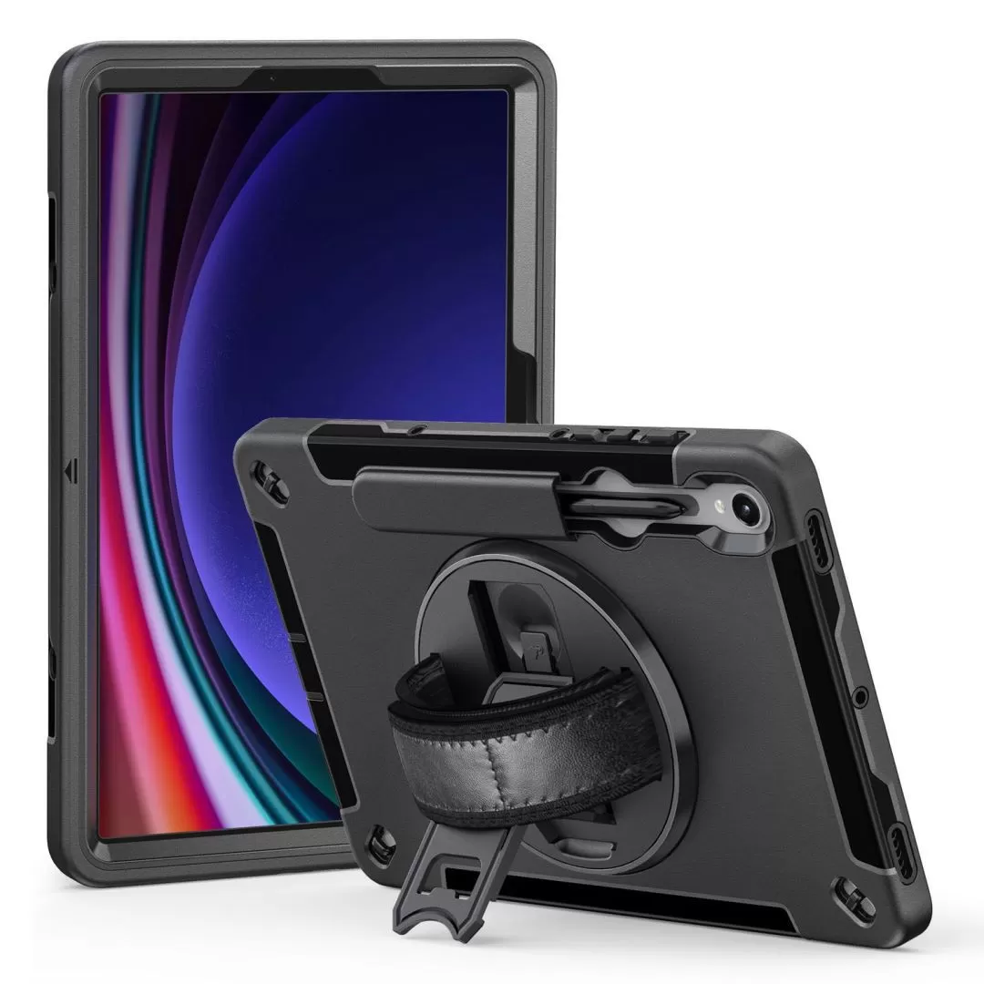 INF Plånboksfodral för surfplatta kompatibelt med Samsung S9/S9 FE X510/X516/X710 (2023) med pennhållare och stöttåligt skydd