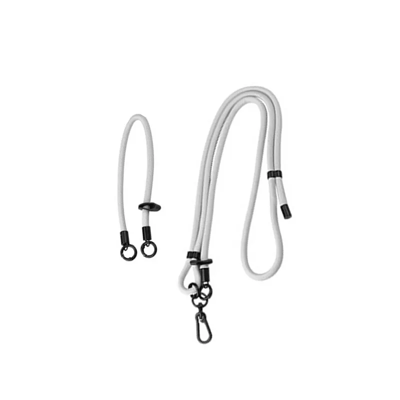 INF Grå snodd - Crossbody-rem med dubbelspänne