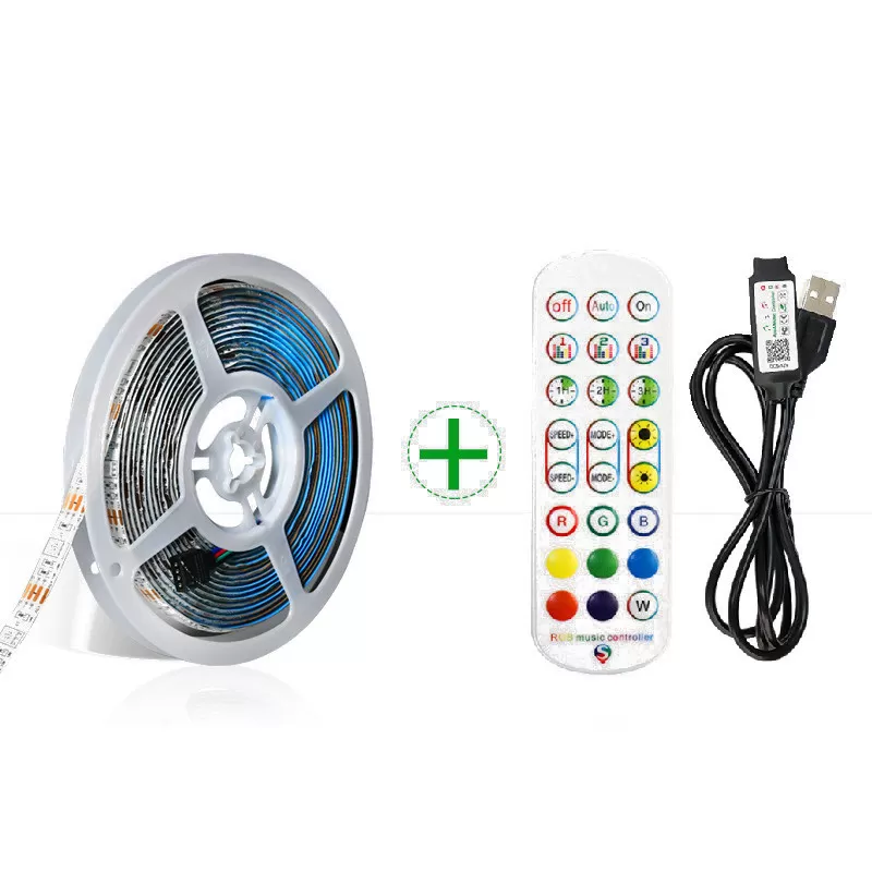 INF 5M RGB LED-remsats med IR- och Bluetooth-kontroll