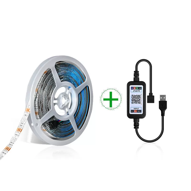 INF 5M RGB LED Strip Lights Kit med Bluetooth APP-kontroll