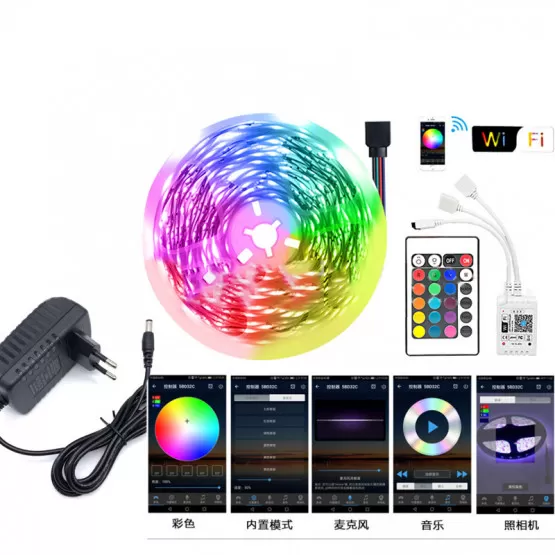 INF Smart LED Strip Lights Kit 20M med WiFi-kontroller