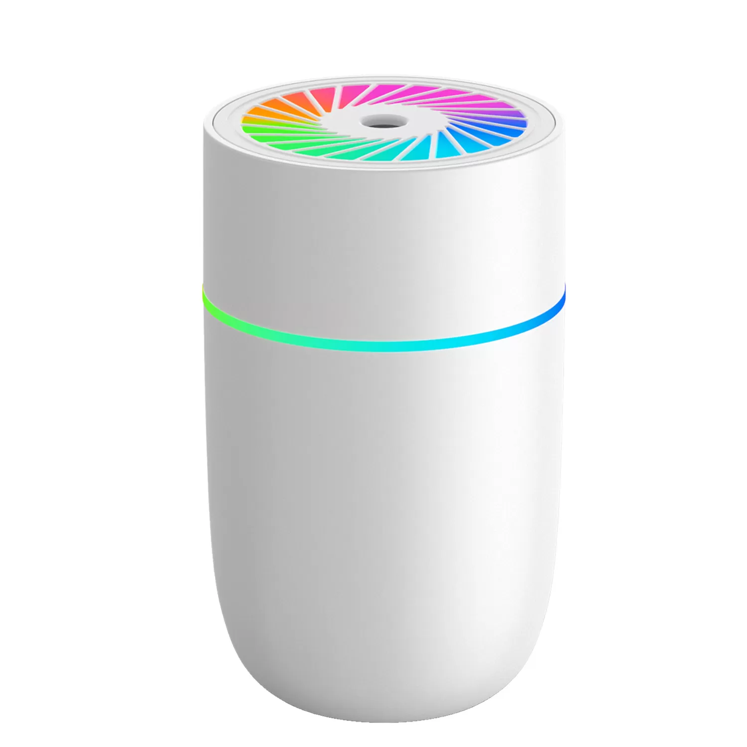 INF WT-009 Bilfuktare: USB Mini Tyst Färgglatt Ljus Vit