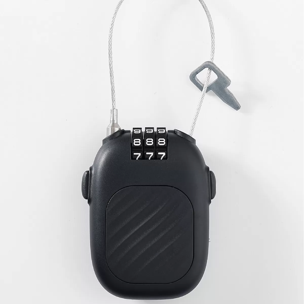 INF Infällbart kombinationslås med stålvajer - Säkra din utrustning