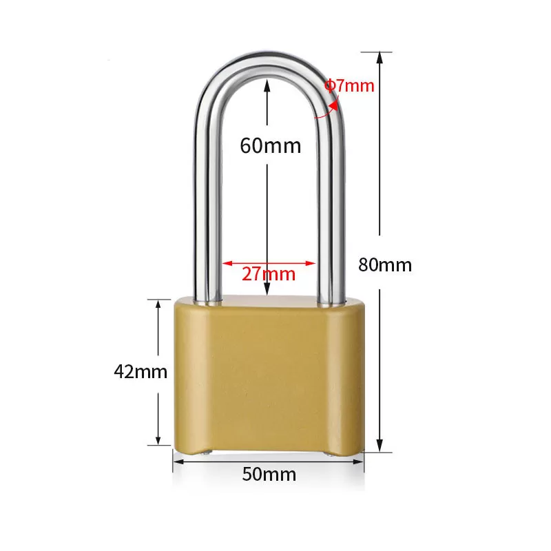 INF Långbygel kombinationshänglås - Säkra dina tillhörigheter