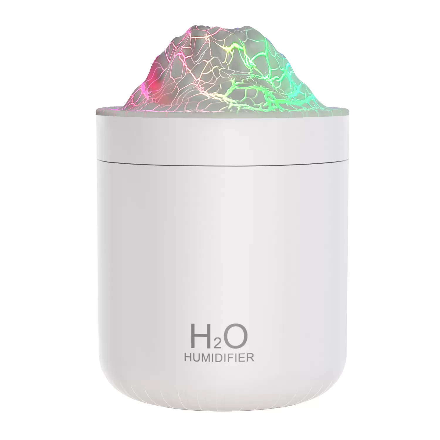 INF WT-11 Luftfuktare: 500ml, Tyst, Färgglatt Ljus, USB Skrivbord Vit