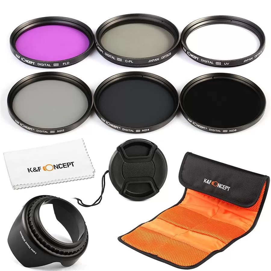 INF DSLR Kameralinsfiltersats för Fotografering 58 mm