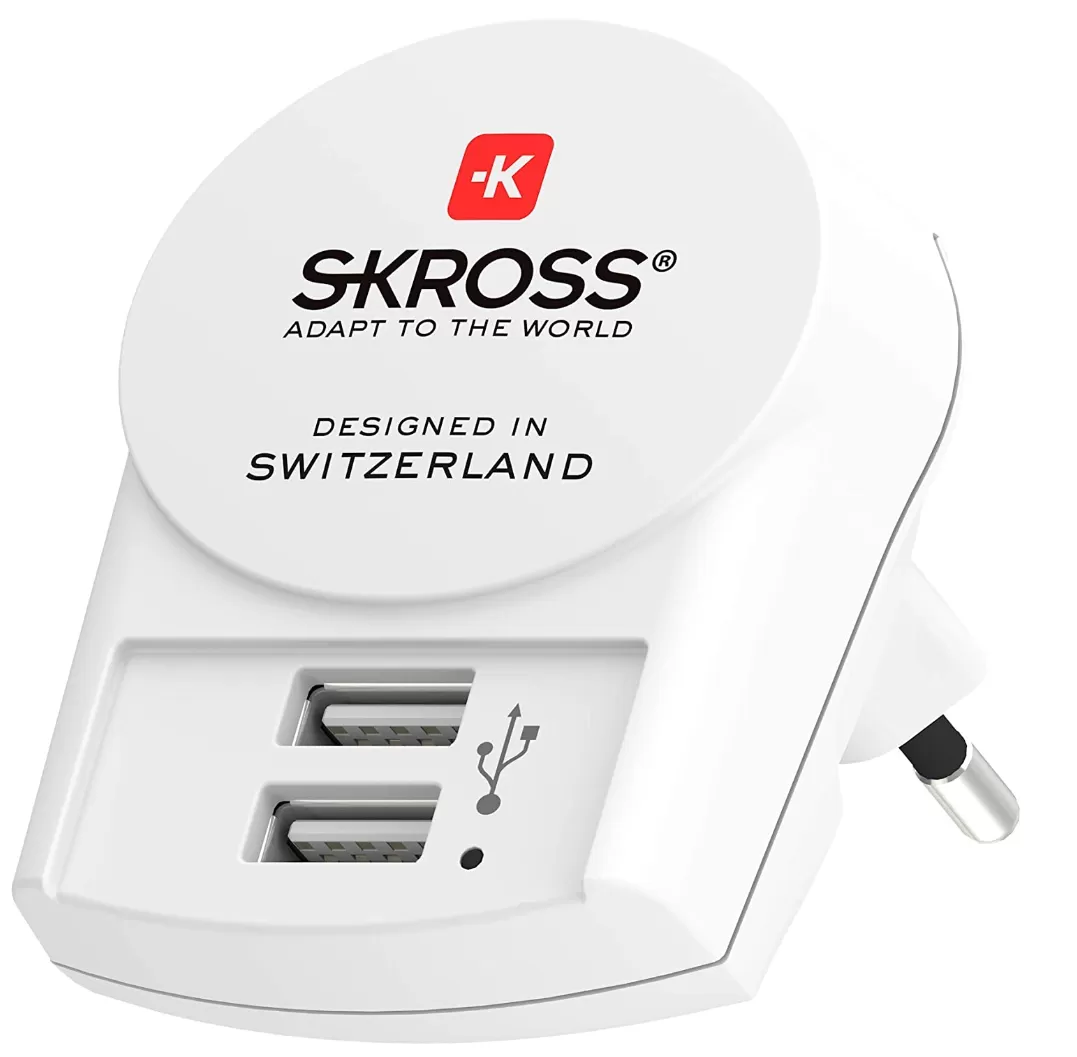 skross Euro USB Charger - 2xType A - BULK