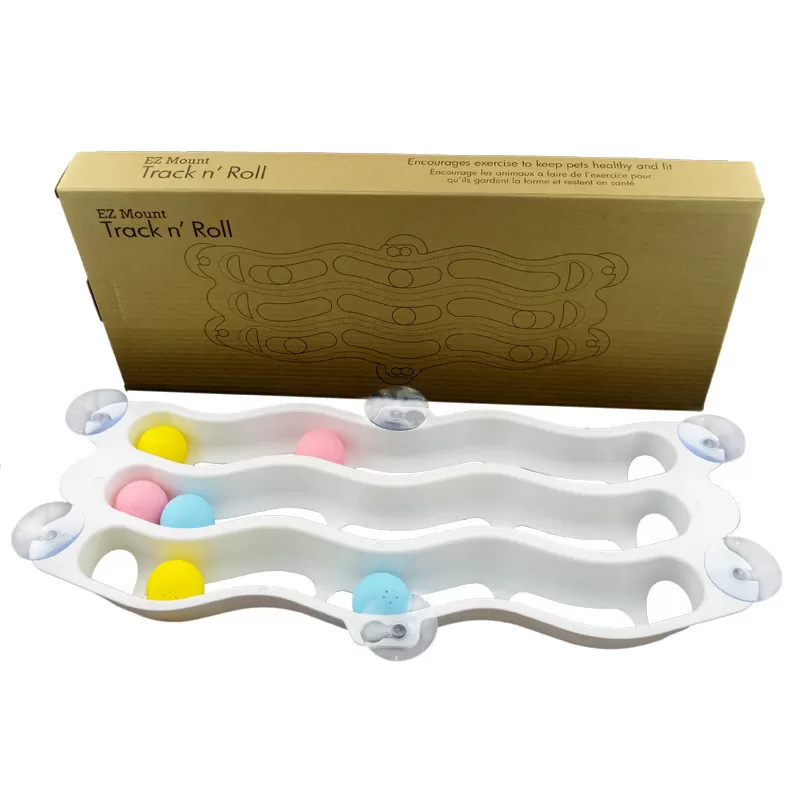 INF Interaktiv Sugkopp Kattleksak med Färgglada Bollar