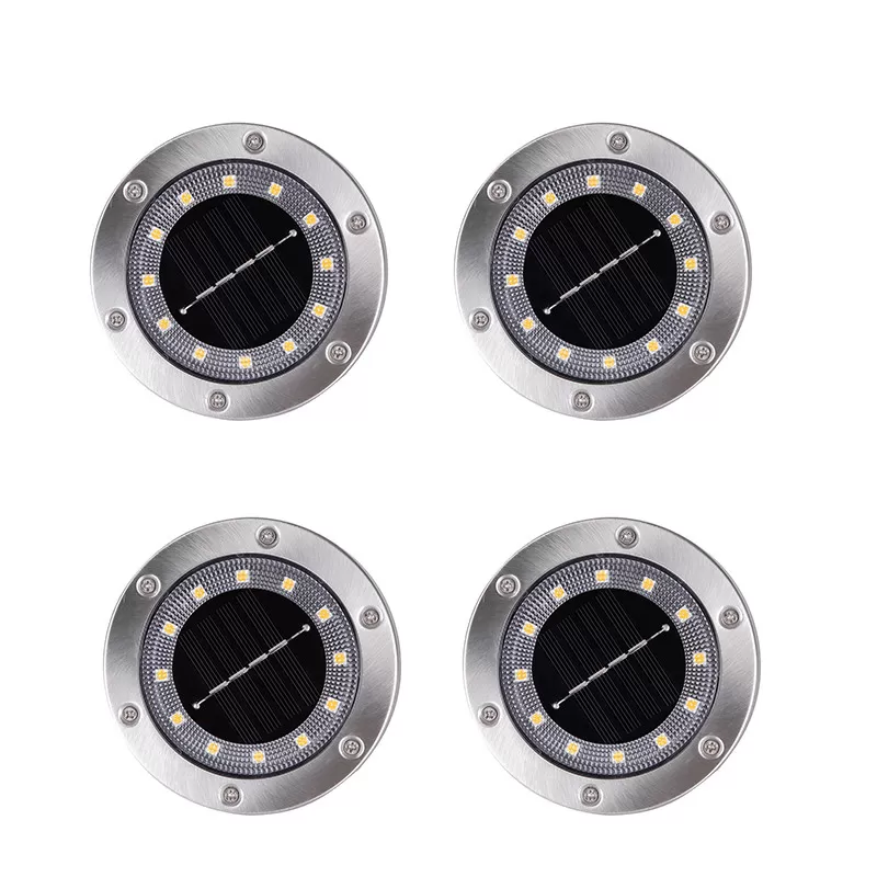 INF Lys upp din utomhusmiljö med 16 LED solmarkbelysning Varm vit