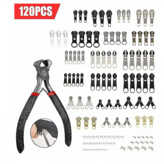 INF 120 st Zip Repair Kit: Din ultimata dragkedjeersättningssats