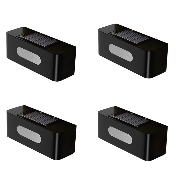 INF Solar Fence Lights Outdoor Wall Lights Vit 4