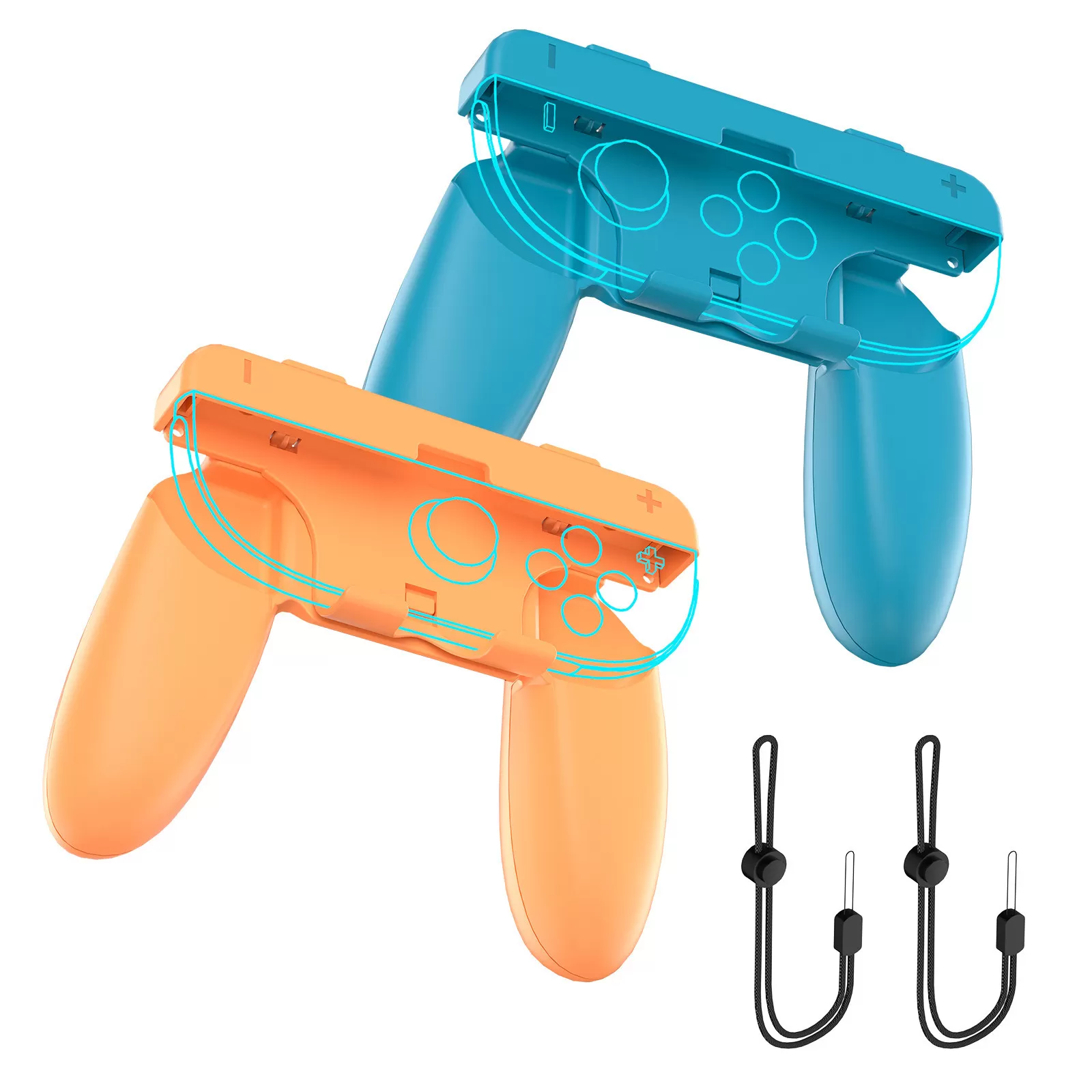 INF Ergonomiska Komfortgrepp för Nintendo Switch Joy-Cons