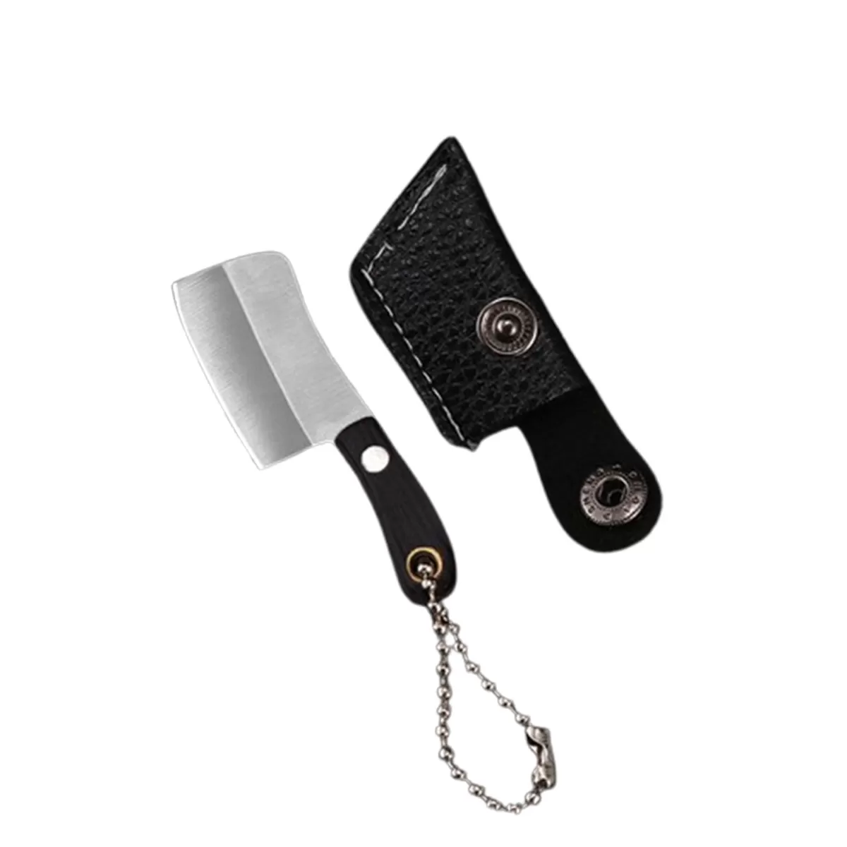 INF Mini-kniv till nyckelringen, fickkniv i rostfritt stål för EDC, frukt, öppning av paket