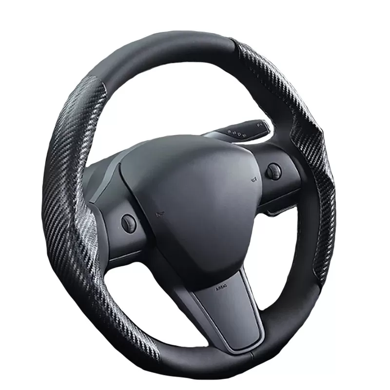 INF Rattmuff i kolfiber för Tesla Model 3/Y - 38 cm