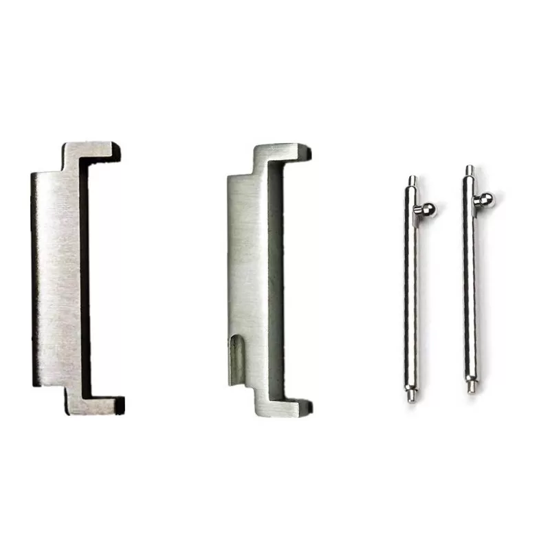 INF Silver Watch Band Connector 22mm till 18mm med Spring Bars