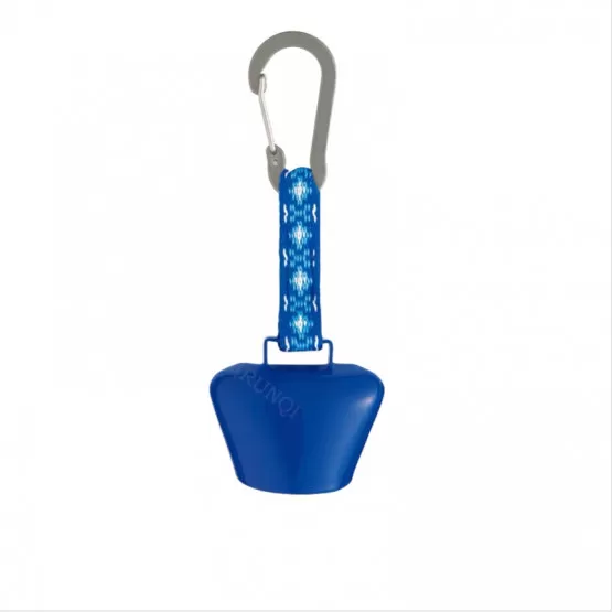INF Utomhusvandring Camping Anti-Lost Bell med Metallklämma Blå