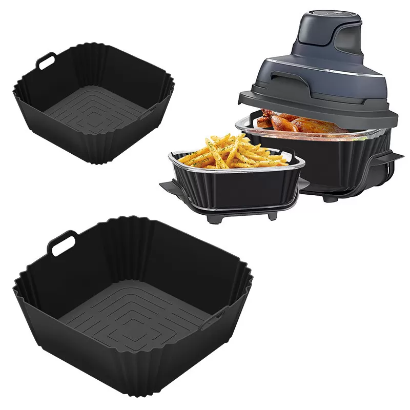 INF Set med silikonfoder till airfryer för Ninja FN101GY Svart