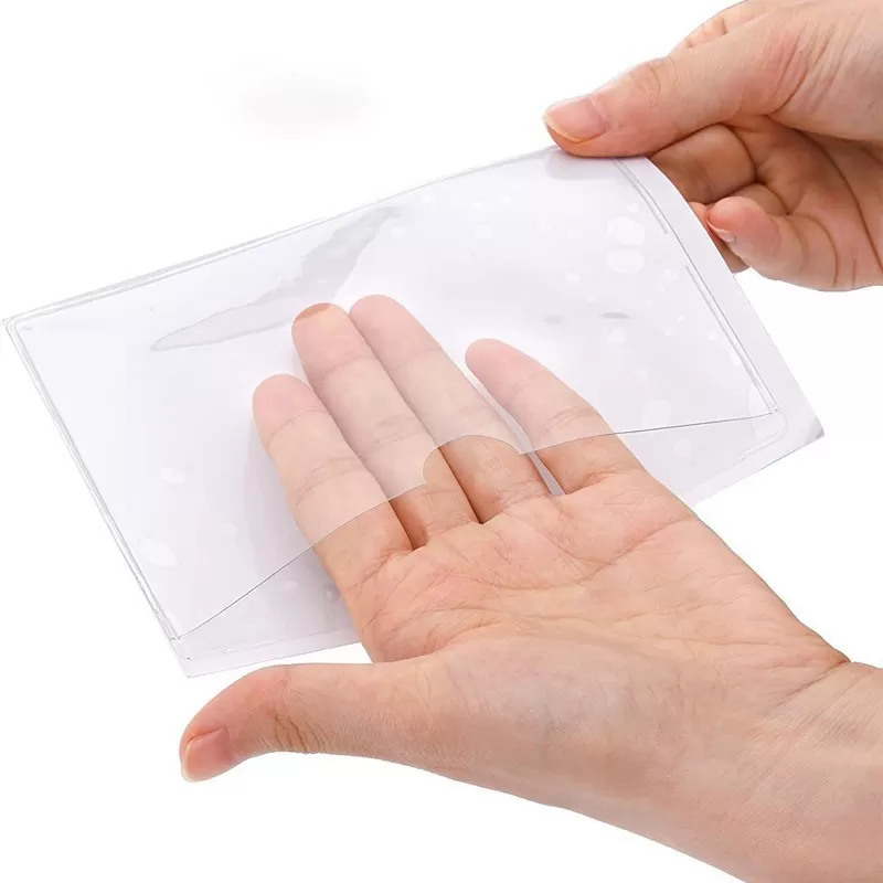 INF Självhäftande etikettfickor Transparenta etiketthållare 10 st S