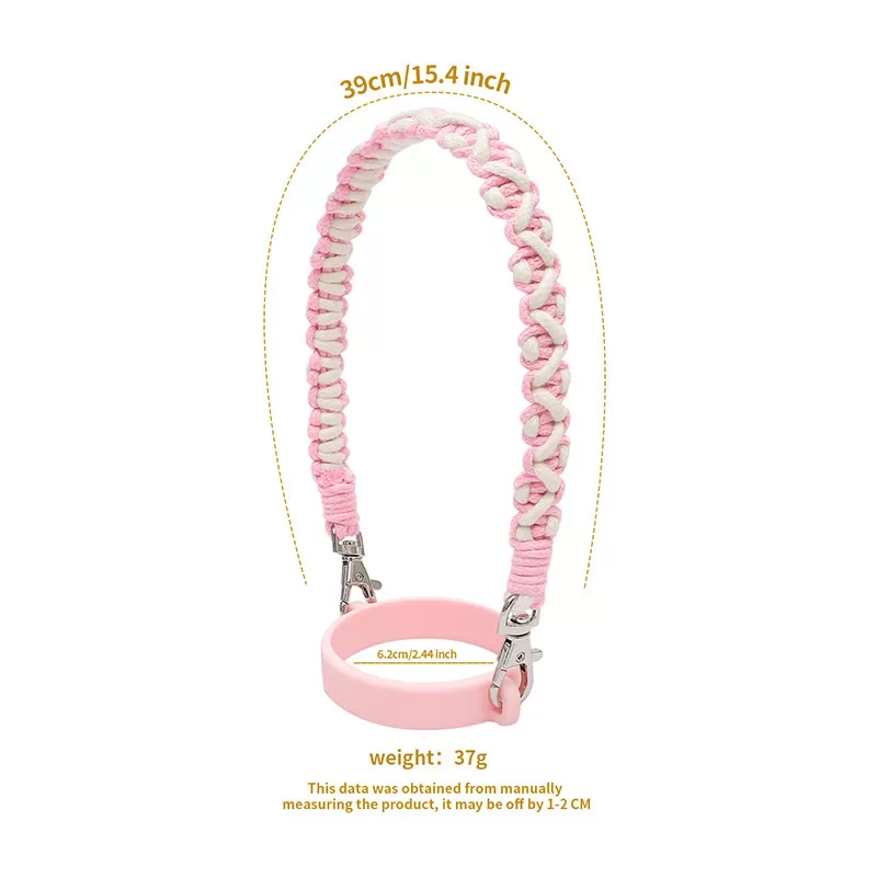 INF Vattenflaska Axelrem Rosa