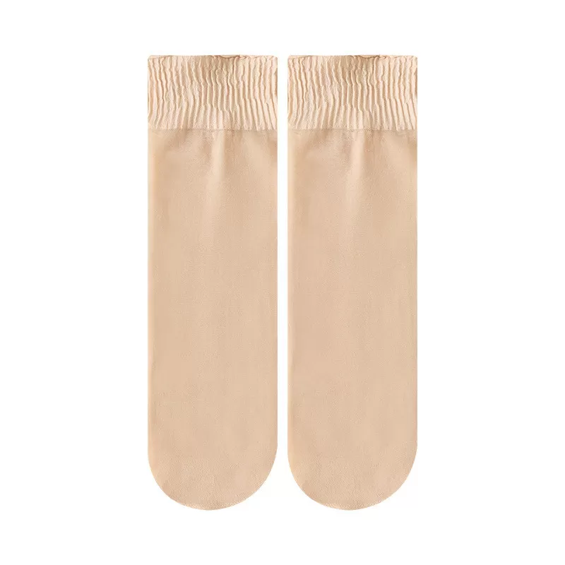 INF 10 par Dam Transparenta Ankelsockor med Spets Beige