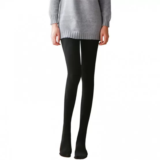 INF Shaping Tights med vertikala ränder - Svart Tjock