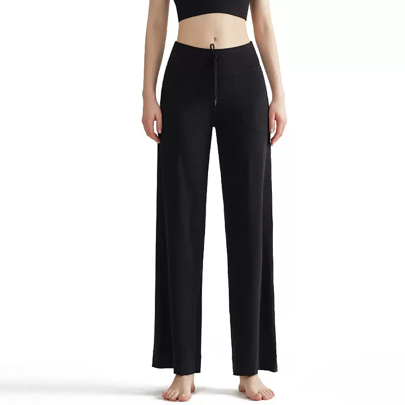 INF Yogabyxor med hög midja och vida ben för kvinnor M