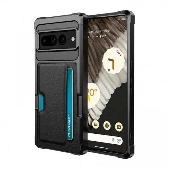 INF Elegant svart plånboksfodral för Google Pixel 8