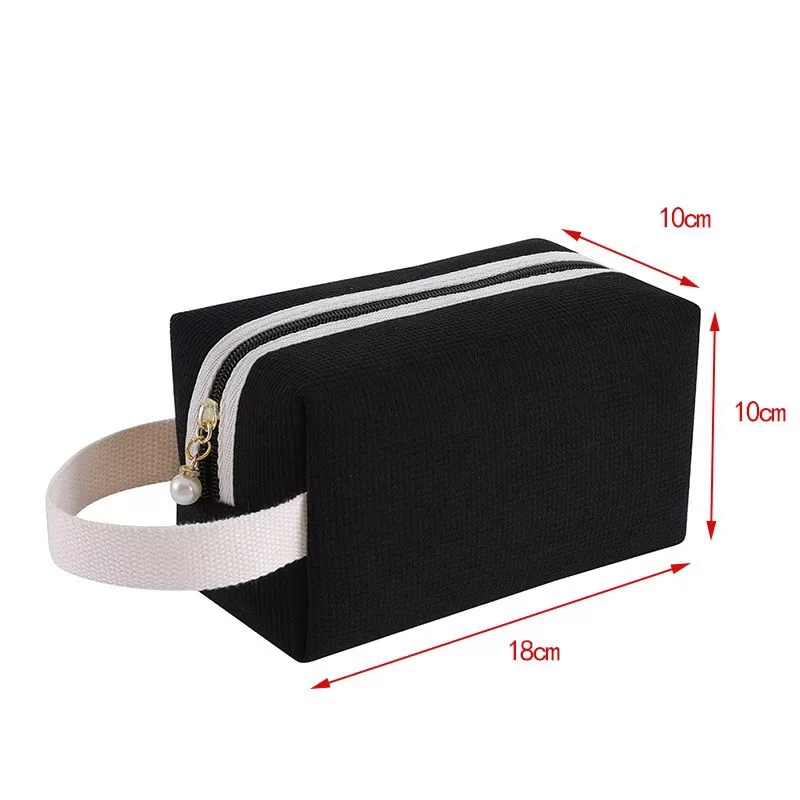 INF Lyxigt 2-pack necessär i manchester - perfekt för resor & sminkförvaring Svart